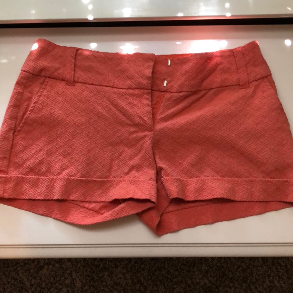 Maurice’s Textured Coral Cuffed Shorts